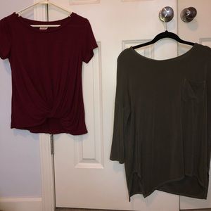 SET OF TWO Mossimo Supply Co. Tops